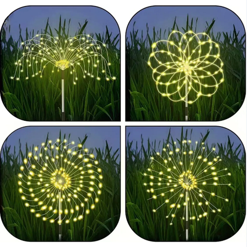 Firework Light Panel GIGAWATTS Outdoor LED Solar Firework Light with Panel