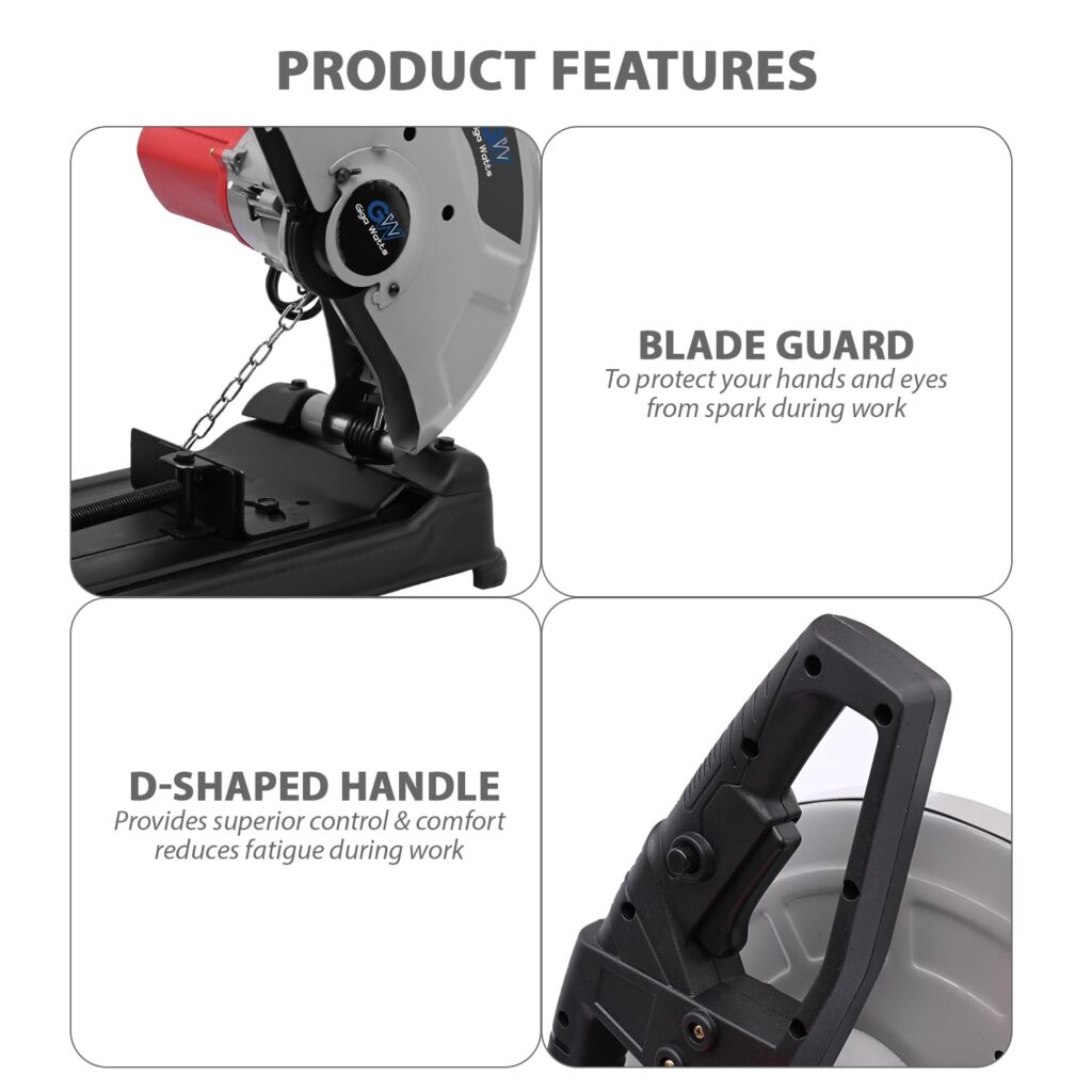 GIGAWATTS R-355C 14-Inch Cut Off Machine 2200W Heavy Duty 3800 RPM ...