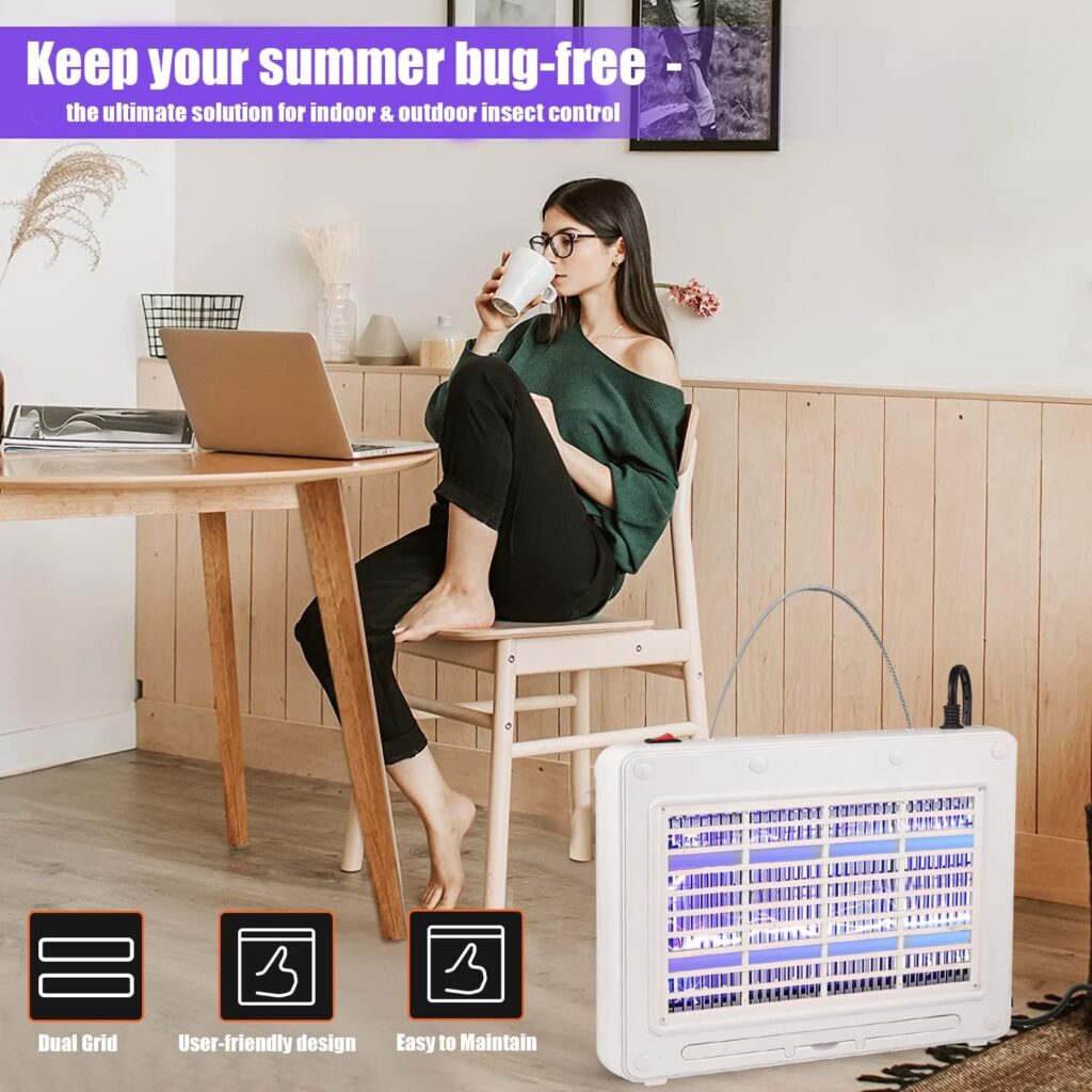 GIGAWATTS Terminator Electric Insect Trap 600V Powerful Dual Grid Bugs ...