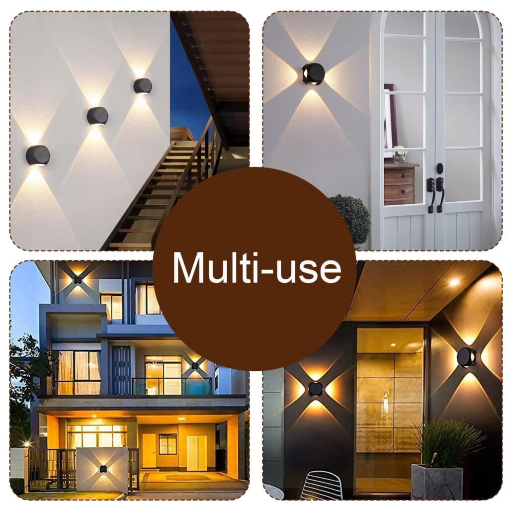 GIGAWATTS 4W 4 Way LED Wall Light Up Down Left Right BIS IP65 Lamp ...